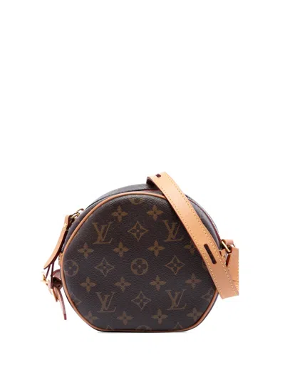 Pre-owned Louis Vuitton 2020 Monogram Boite Chapeau Souple Pm Crossbody Bag In Brown