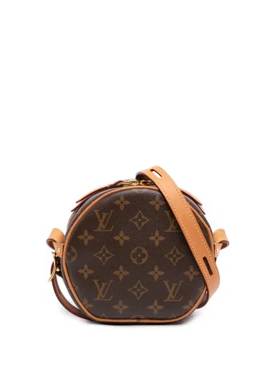 Pre-owned Louis Vuitton 2020 Monogram Boite Chapeau Souple Pm Crossbody Bag In Brown