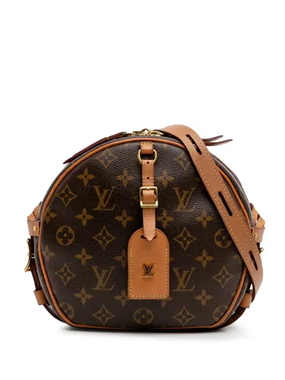 Pre-owned Louis Vuitton 2020 Monogram Boite Chapeaux Souple Mm Crossbody Bag In Brown