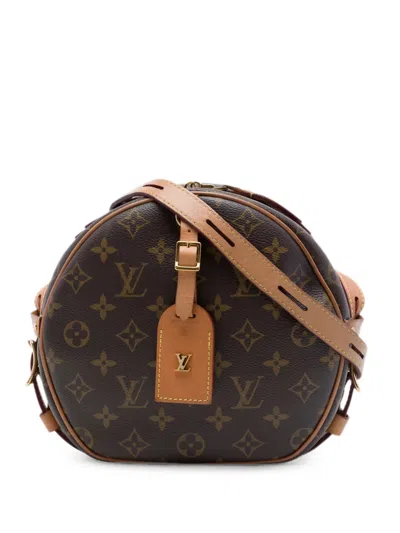 Pre-owned Louis Vuitton 2020 Monogram Boite Chapeaux Souple Mm Crossbody Bag In Brown
