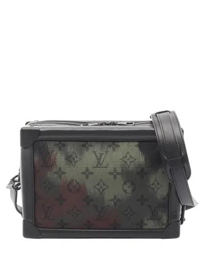 Pre-owned Louis Vuitton 2020 Monogram Camouflage Nylon Soft Trunk Crossbody Bag In Green