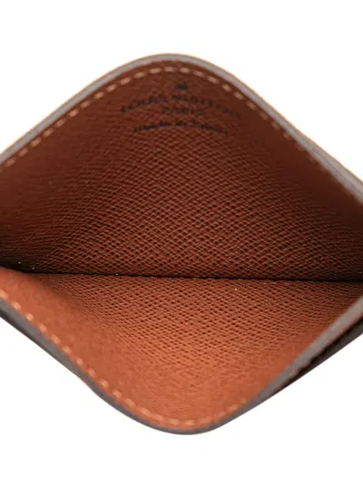 Pre-owned Louis Vuitton 2020 Monogram Card Holder In Brown