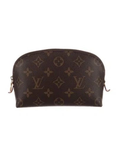 Pre-owned Louis Vuitton 2020 Monogram Cosmetic Pouch Gm In Brown