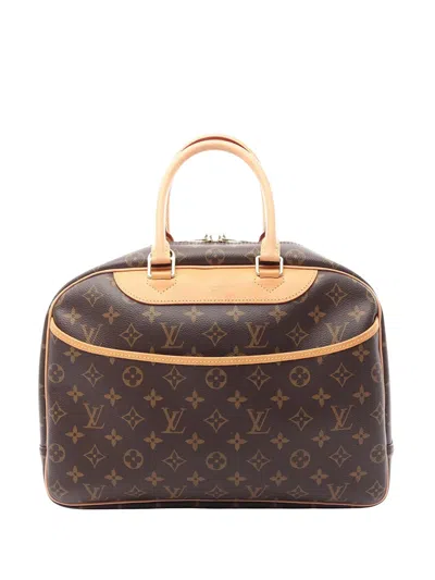 Pre-owned Louis Vuitton 2020 Monogram Deauville Handbag In Brown