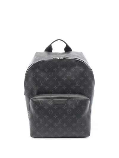 Pre-owned Louis Vuitton 2020 Monogram Eclipse Apollo Backpack In Black