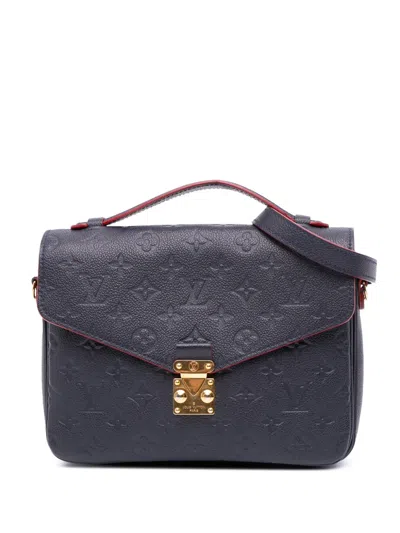 Pre-owned Louis Vuitton 2020 Monogram Empreinte Pochette Metis Satchel