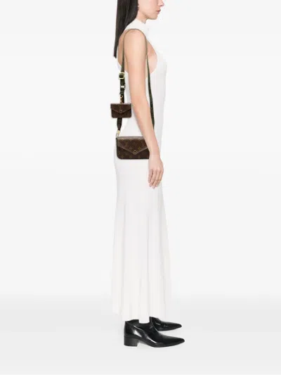 Pre-owned Louis Vuitton 2020 Monogram Felicie Strap And Go Crossbody Bag In Brown