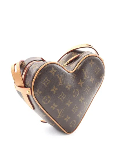 Pre-owned Louis Vuitton 2020 Monogram Game On Coeur Crossbody Bag In Brown