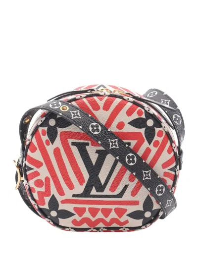 Pre-owned Louis Vuitton 2020 Monogram Giant Crafty Boite Chapeau Souple Bag Crossbody Bag In Red