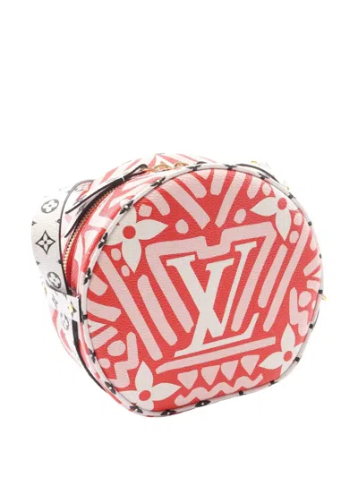Pre-owned Louis Vuitton 2020 Monogram Giant Crafty Boite Chapeau Souple Pm Crossbody Bag In Red