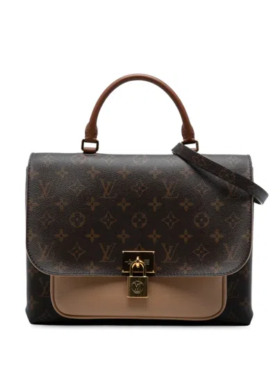 Pre-owned Louis Vuitton 2020 Monogram Marignan Satchel In Brown