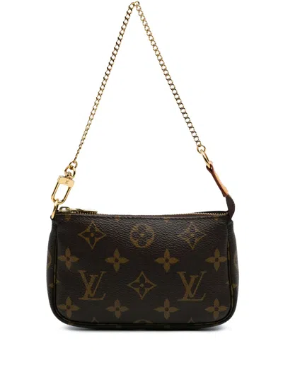 Pre-owned Louis Vuitton 2020 Monogram Mini Pochette Accessoires Handbag