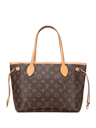 Pre-owned Louis Vuitton 2020 Monogram Neverfull Pm Tote Bag In Brown
