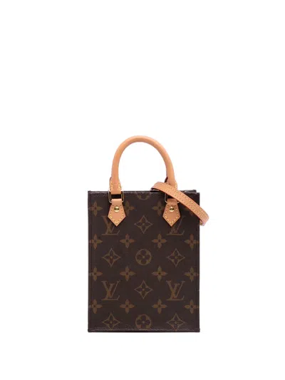 Pre-owned Louis Vuitton 2020 Monogram Petit Sac Plat Satchel
