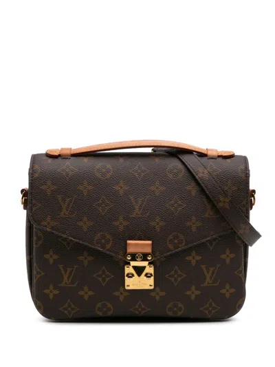 Pre-owned Louis Vuitton 2020 Monogram Pochette Metis Satchel