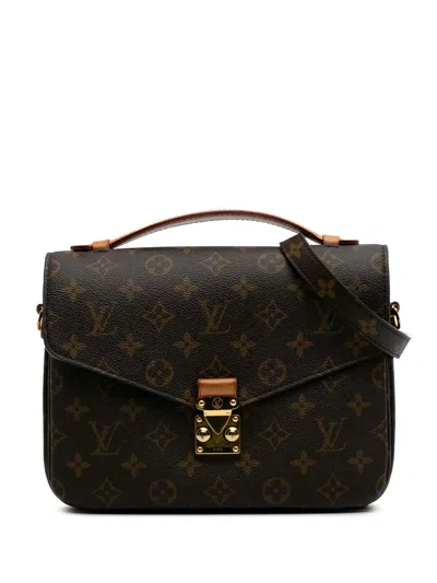 Pre-owned Louis Vuitton 2020 Monogram Pochette Metis Satchel