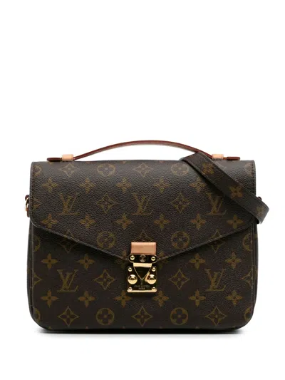 Pre-owned Louis Vuitton 2020 Monogram Pochette Metis Satchel