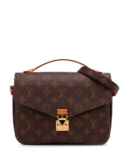 Pre-owned Louis Vuitton 2020 Monogram Pochette Metis Satchel
