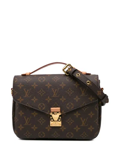 Pre-owned Louis Vuitton 2020 Monogram Pochette Metis Satchel