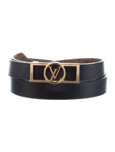 Pre-owned Louis Vuitton 2020 Monogram Reverse Belt In Brown