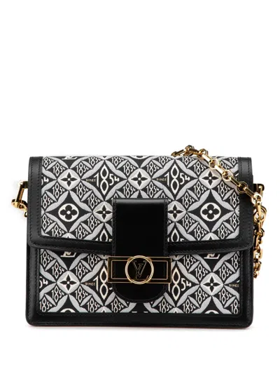 Pre-owned Louis Vuitton 2020 Monogram Since 1854 Dauphine Mm Satchel In Black