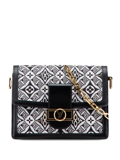 Pre-owned Louis Vuitton 2020 Monogram Since 1854 Dauphine Mm Satchel In Black
