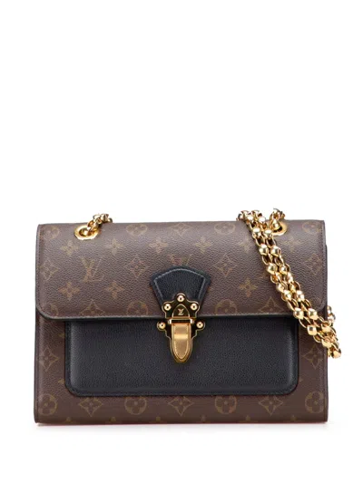 Pre-owned Louis Vuitton 2020 Monogram Victoire Crossbody Bag In Black