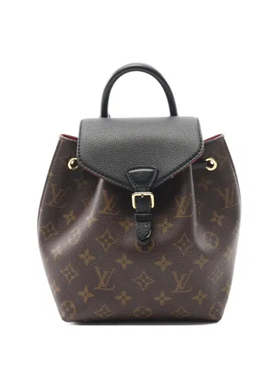 Pre-owned Louis Vuitton 2020 Montsouris Nm Bb Monogram Backpack In Brown