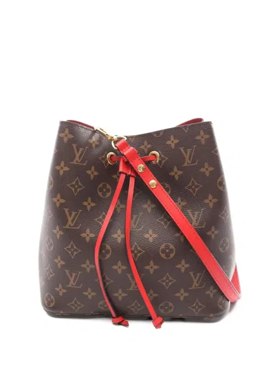 Pre-owned Louis Vuitton 2020 Neo Noe Monogram Bucket Bag In Brown