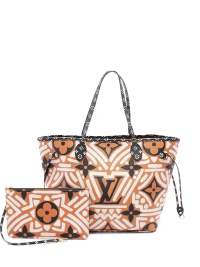 Pre-owned Louis Vuitton 2020 Neverfull Mm Handbag In Brown