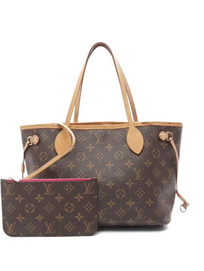 Pre-owned Louis Vuitton 2020 Neverfull Tote Bag In Brown