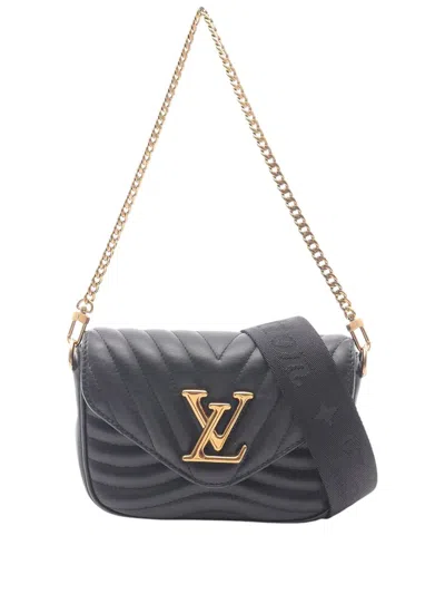 Pre-owned Louis Vuitton 2020 New Wave Multi Pochette Satchel In Black