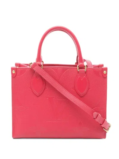 Pre-owned Louis Vuitton 2020 On-the-go Pm Handbag In Pink