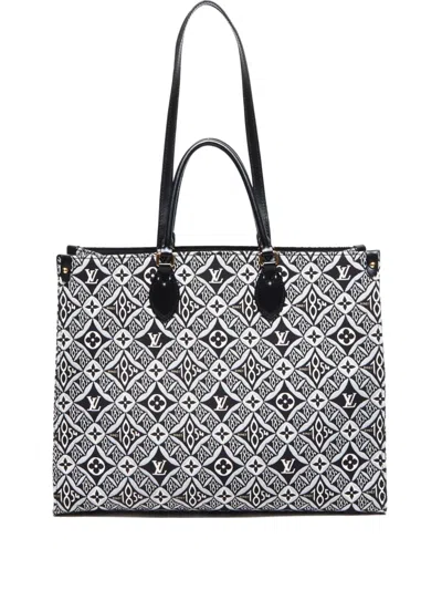Pre-owned Louis Vuitton 2020 Onthego Gm Tote Bag In White