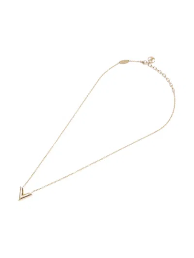 Pre-owned Louis Vuitton 2020 Pendant Chain Necklace In Gold