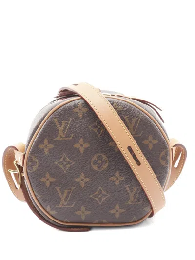 Pre-owned Louis Vuitton 2020 Petite Boite Chapeau Monogram Mini Bag In Brown