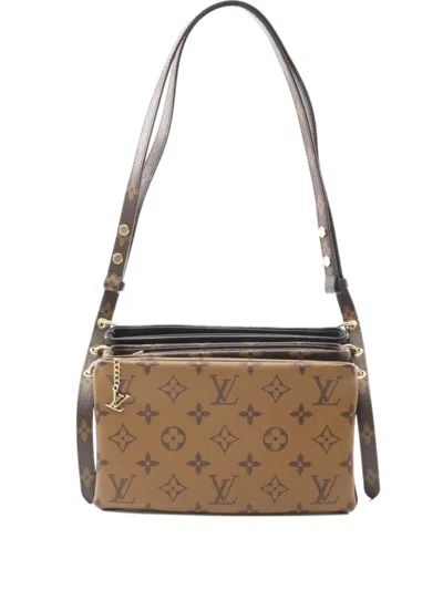 Pre-owned Louis Vuitton 2020 Pochette Lv 3 Handbag In Black