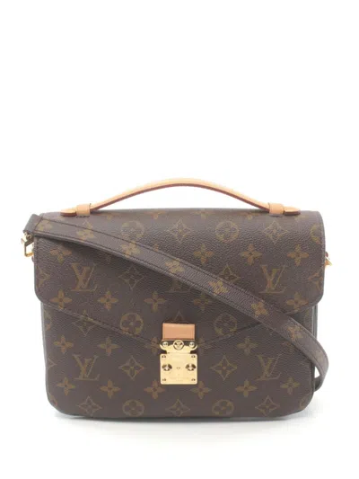 Pre-owned Louis Vuitton 2020 Pochette Métis Mm Two-way Bag In 褐色