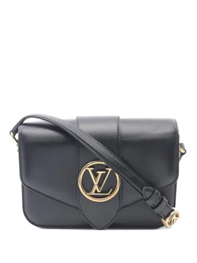 Pre-owned Louis Vuitton 2020 Pont Neuf Shoulder Bag In Black