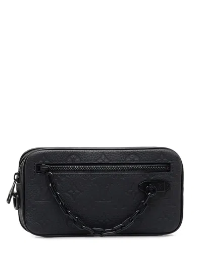 Pre-owned Louis Vuitton 2020  Pochette Volga Clutch Bag In Grey