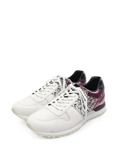 Pre-owned Louis Vuitton 2020 Run Away Line Sneakers In White