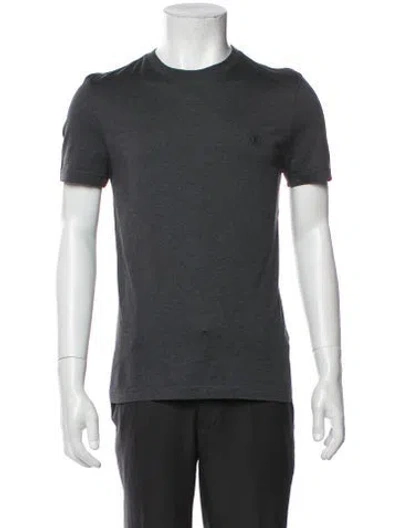 Pre-owned Louis Vuitton 2020 Signature Logo T-shirt In Gray