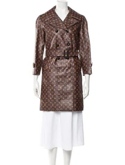 Pre-owned Louis Vuitton 2020 Silk Coat In Brown
