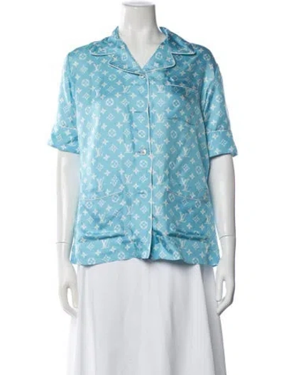 Pre-owned Louis Vuitton 2020 Silk Pajamas In Blue