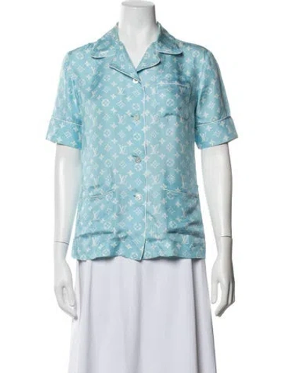 Pre-owned Louis Vuitton 2020 Silk Pajamas In Blue