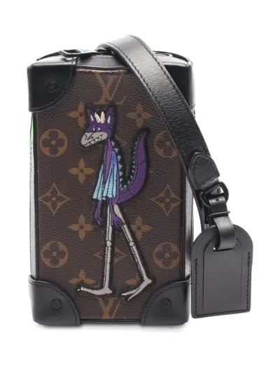 Pre-owned Louis Vuitton 2020 Soft Trunk Phone Bag In Black
