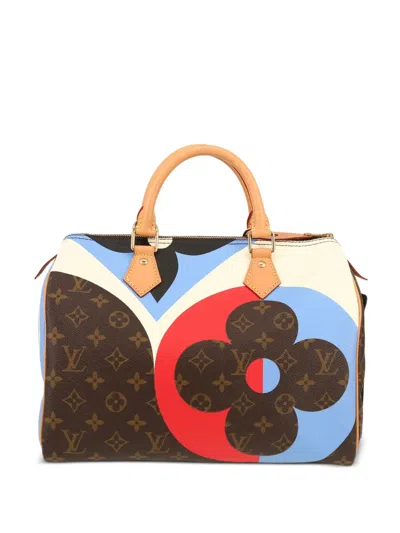 Pre-owned Louis Vuitton 2020 Speedy Game On Handbag In Brown