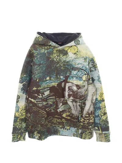 Pre-owned Louis Vuitton 2020 Tapestry Hoodie In Blue