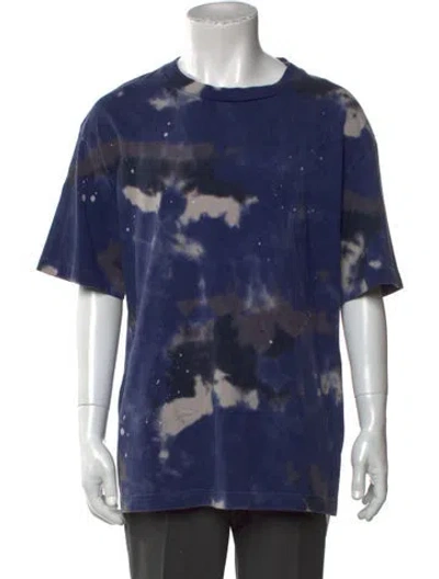 Pre-owned Louis Vuitton 2020 Tie-dye Print T-shirt In Blue