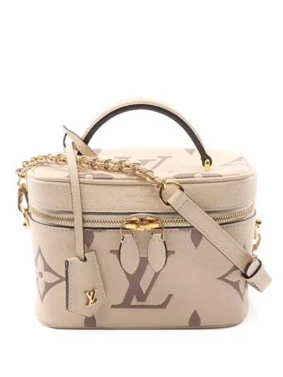 Pre-owned Louis Vuitton 2020 Vanity Pm Make-up Bag In Neutral